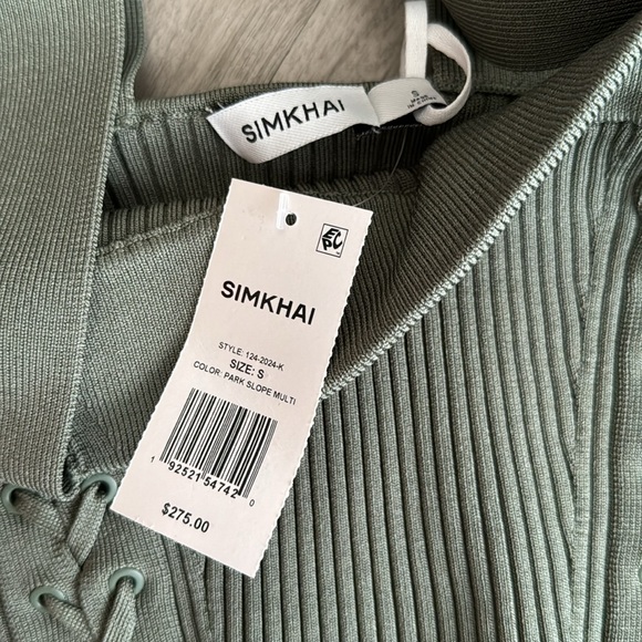 NWT SIMKHAI RIBBED TANK, S - Picture 3 of 3